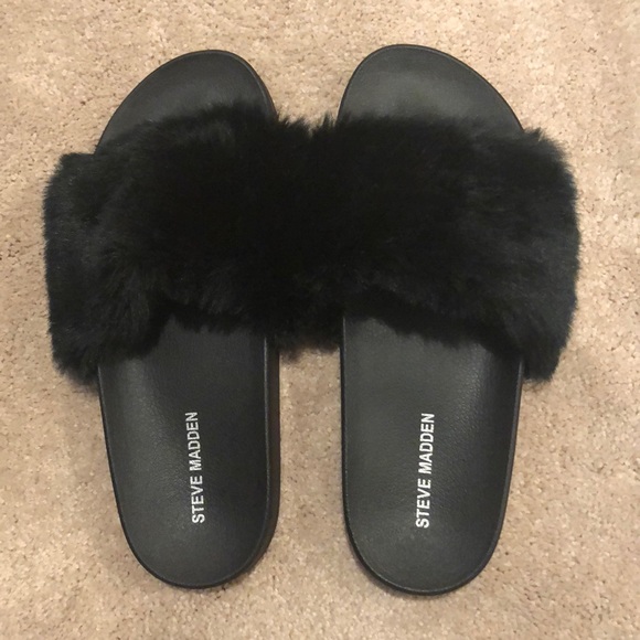 exclusive deals new concept amazing price Steve Madden Shoes | Black Furry Slides | Poshmark exclusive deals new concept amazing price Steve Madden Shoes | Black Furry Slides | Poshmark